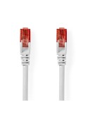Nedis CAT6-Netzwerkkabel - RJ45 Stecker | 3.00 m | weiß U/UTP | Rund | PVC | Label