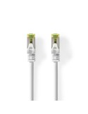 Nedis CAT7-Netzwerkkabel - S/FTP | RJ45 Stecker | RJ45 Stecker | 1.00 m | Snagless | Rund | LSZH | Weiss | Label