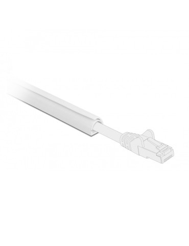 Delock Kabelkanal Mini selbstschließend selbstklebend 15 x 11 mm Länge 1 m weiß