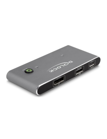 Delock USB-C™ KVM Switch zu HDMI 8K 60 Hz mit USB 2.0