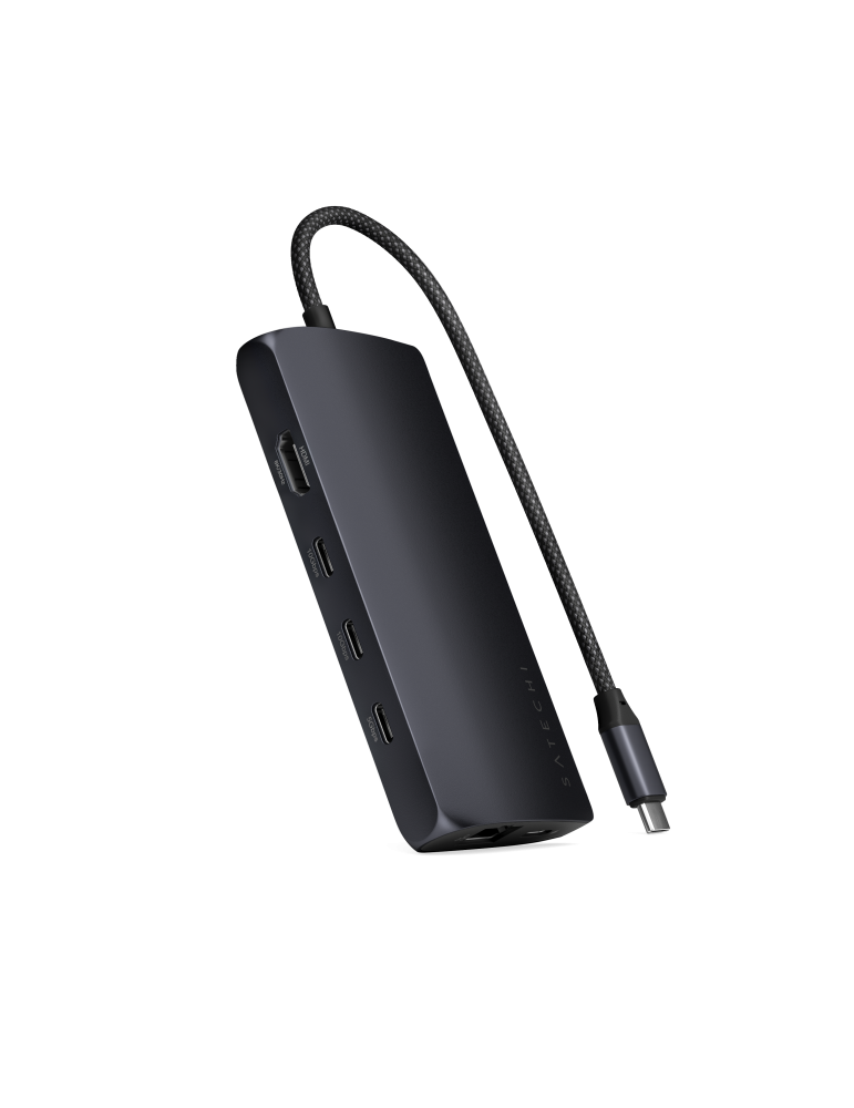 Satechi USB-C Multiport Adapter 8K with Ethernet V3 midnight