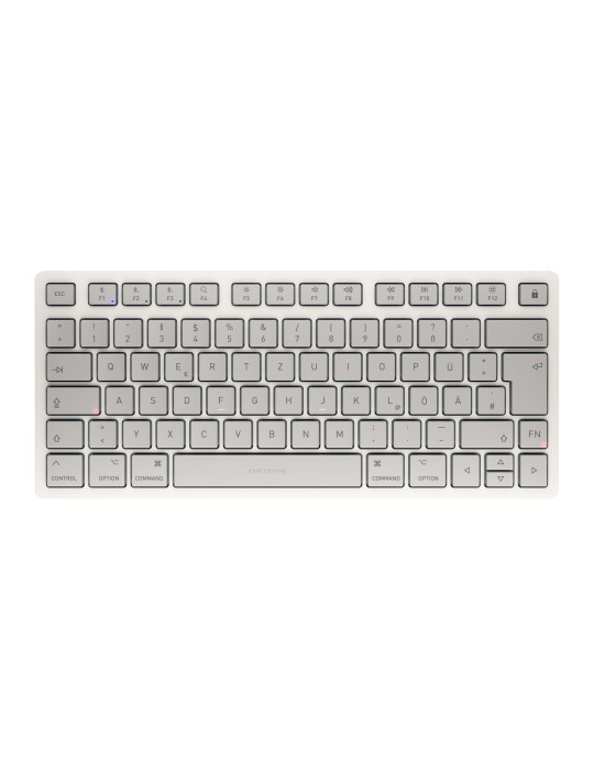 CHERRY KW 7100 mini BT for Mac, Weiß Kabellose Bluetooth Kompakttastatur für Mac