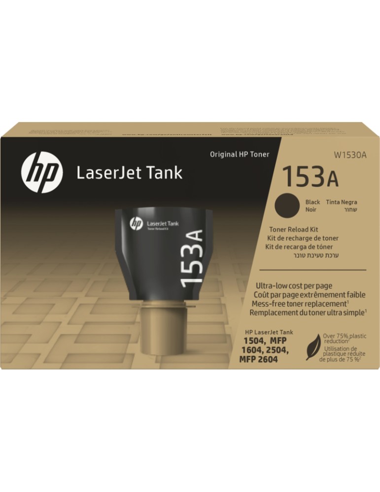 HP 153A (W1530A) LaserJet Tank Toner-Nachfüllkit Schwarz Kompatibilität: HP LaserJet Tank 1504, 2504, MFP 1604 und MFP 2604