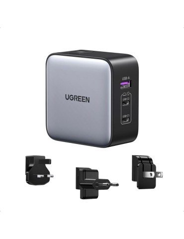 UGREEN Ladegerät USB-A+2*USB-C 65W GaN Reiseadapter