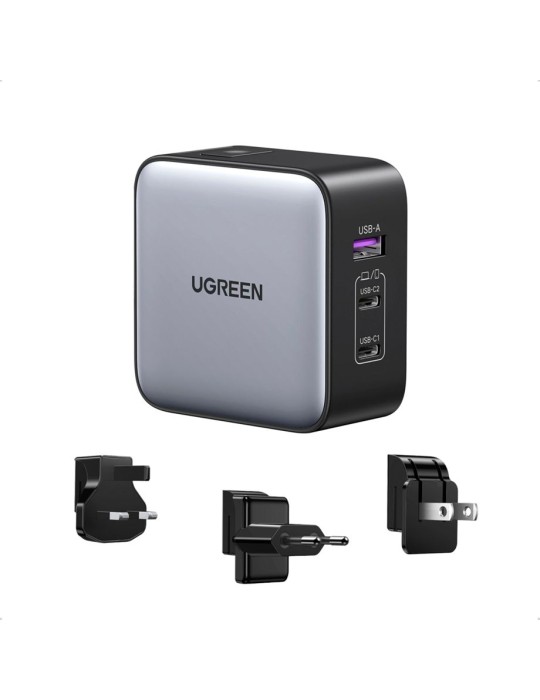 UGREEN Ladegerät USB-A+2*USB-C 65W GaN Reiseadapter