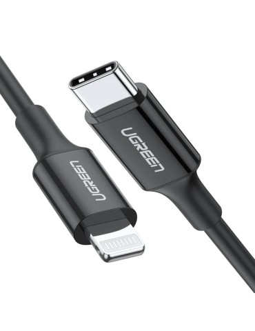 UGREEN Ladekabel Lightning zu Typ-C 1m schwarz