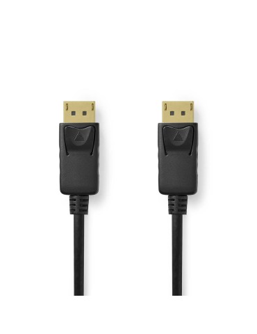 Nedis Displayport-Kabel | DisplayPort Stecker | DisplayPort - 8K@60Hz | Vernickelt | 3.00 m | Rund | PVC | Schwarz | Box