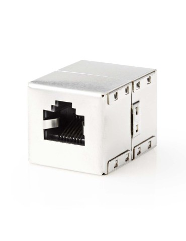 Nedis Netzwerkkoppler | CAT5e / CAT6 | Geschirmt | RJ45 Buchse - RJ45 Buchse | Gerade | Metall | Box