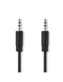 Nedis Stereo-Audiokabel | 3.5 mm Stecker | 3.5 mm Stecker - Vernickelt | 1.00 m | Rund | Schwarz | Box