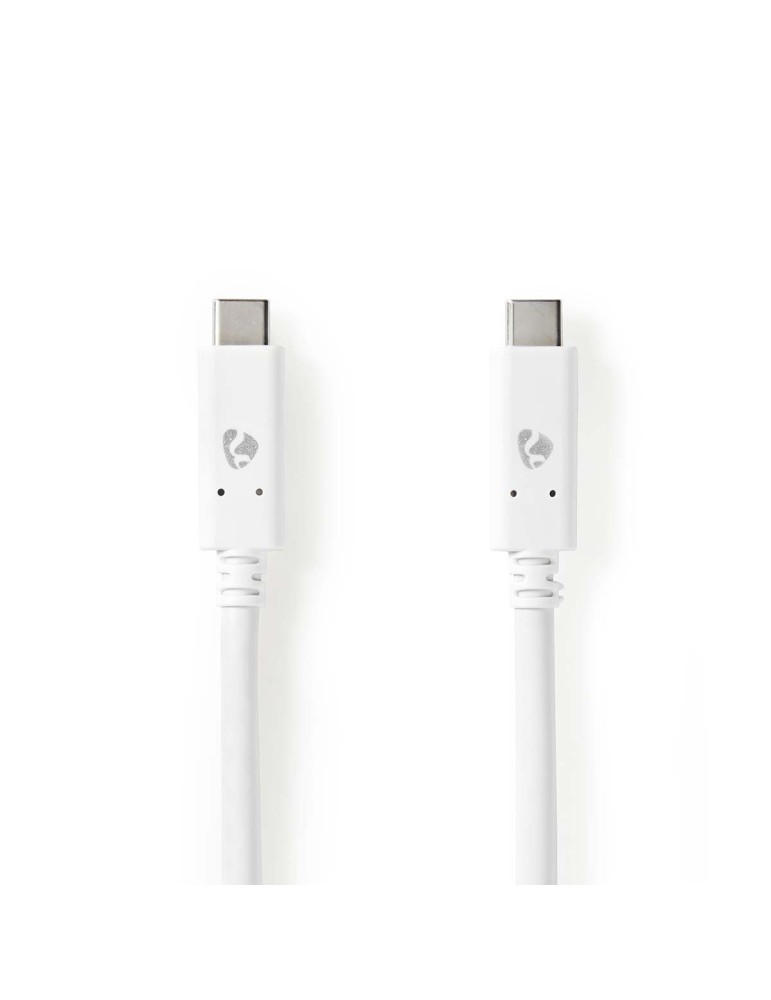Nedis USB-Kabel | USB 3.2 Gen 2 | USB-C™ Stecker |USB-C™ Stecker - 100 W | 4K@60Hz | 10 Gbps | Vernickelt | 1.00 m | Rund | PVC 