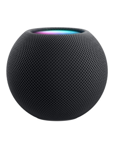 Apple HomePod Mini Mitternacht MTJT3D/A [Bluetooth, 360° Audio, Siri Sprachsteuerung]