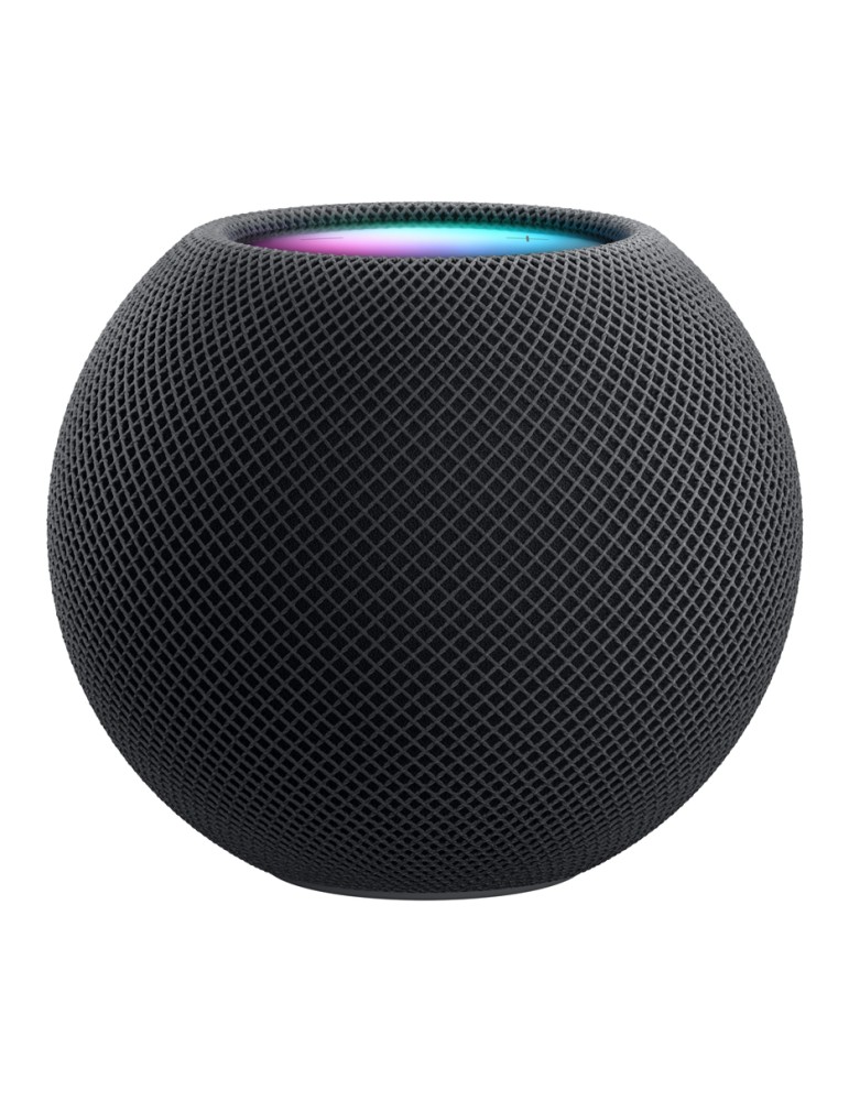 Apple HomePod Mini Mitternacht MTJT3D/A [Bluetooth, 360° Audio, Siri Sprachsteuerung]
