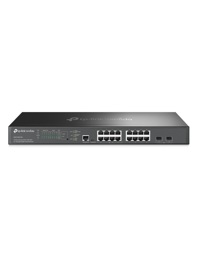 TP-Link SG3218XP-M2 Managed Switch 16x 2.5G Ethernet (8x PoE+, max. 240W), 2x 10G SFP+