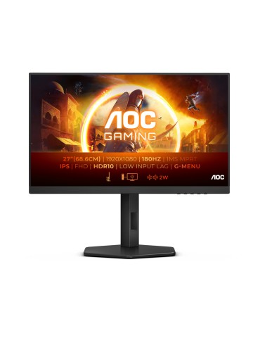 AOC Gaming 27G4X 27 Zoll FHD Monitor, 180 Hz, 1 ms, FreeSync Prem., G-Sync comp., HDR10 (1920x1080, HDMI, DisplayPort) schwarz