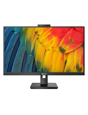 Philips 27B1U5601H 27 Zoll QHD Monitor, 5 MP Webcam, höhenverstellbar, Lautsprecher (2560x1440, 75 Hz, HDMI, DisplayPort, USB-C,