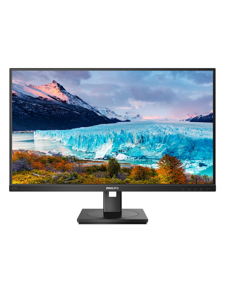 Philips 273S1 27 Zoll Full HD Monitor, höhenverstellbar, Lautsprecher, Adaptive Sync (1920x1080, 75 Hz, HDMI, DisplayPort (in/Ou