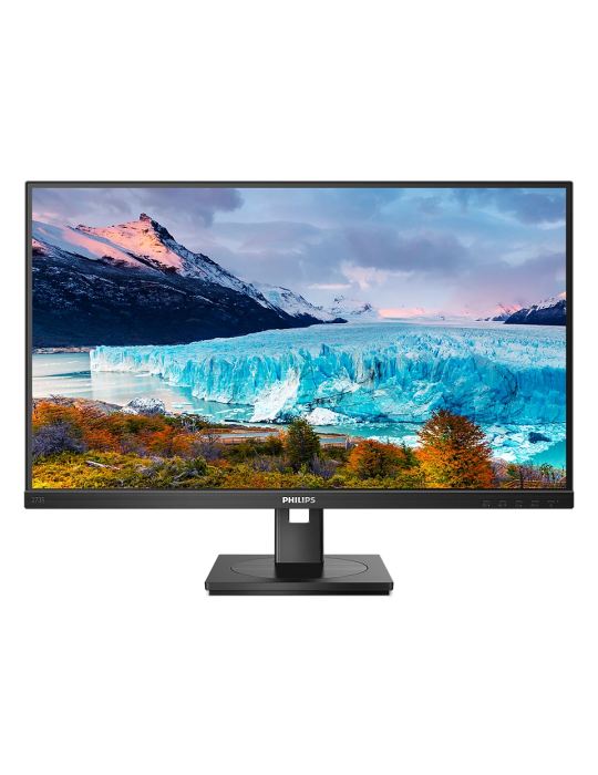 Philips 273S1 27 Zoll Full HD Monitor, höhenverstellbar, Lautsprecher, Adaptive Sync (1920x1080, 75 Hz, HDMI, DisplayPort (in/Ou