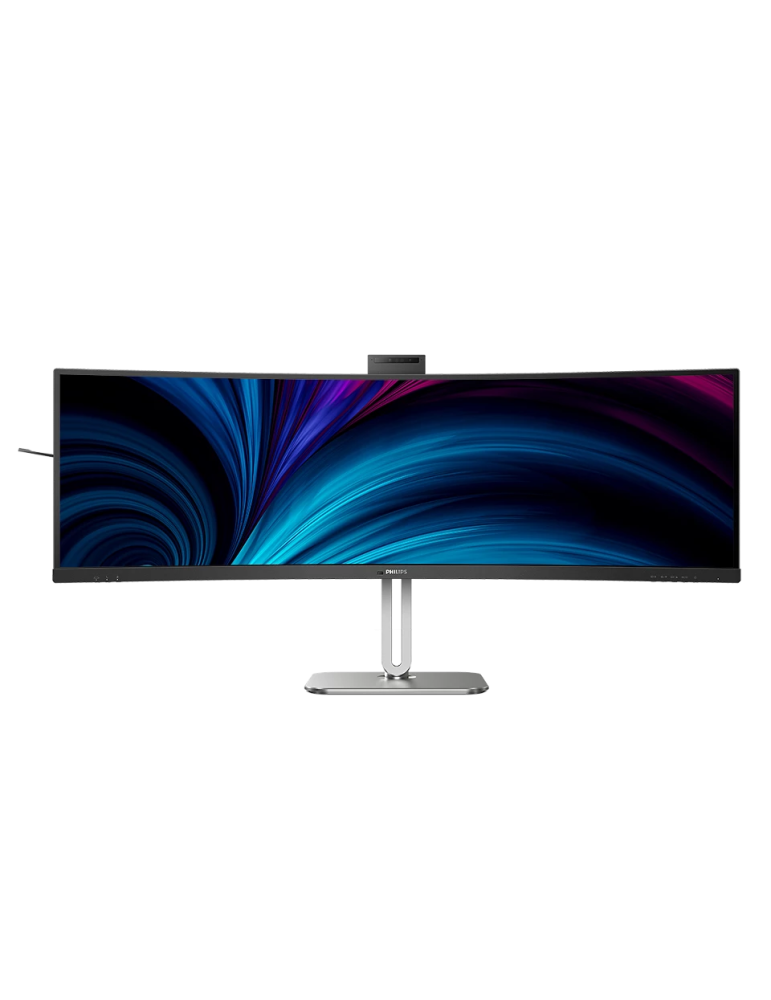 Philips 49B2U6900CH 49 Zoll DQHD Curved Monitor, Webcam, Mikrofon, RJ45, höhenverstellbar (5120x1440, HDMI, DisplayPort, USB-C, 