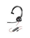 Poly Headset Blackwire 3310 monaural, USB-C Headset +USB-C/A Adapter