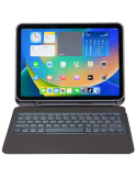 Deqster Tasturhülle Slim Keyboard 2 für iPad 10.9" (10. Gen.) Bluetooth, deutsches Layout (QWERTZ)