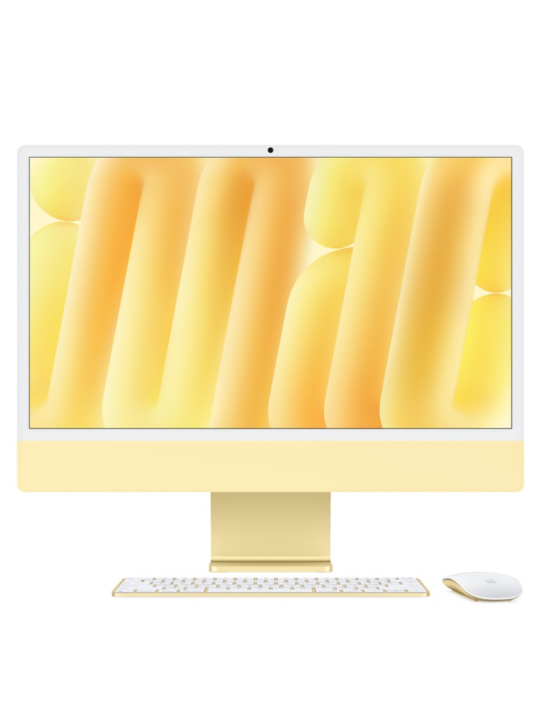 Apple iMac Gelb CZ1EK-00000110 - 61cm(24‘‘) M4 10-Core CPU, 10-Core GPU, 16GB RAM, 256GB SSD, Nanotexturglas, Magic Keyboard mit