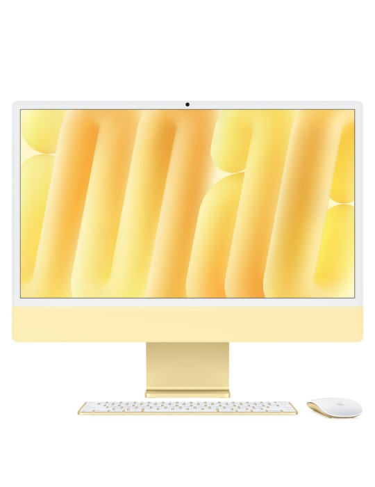 Apple iMac Gelb CZ1EK-00000110 - 61cm(24‘‘) M4 10-Core CPU, 10-Core GPU, 16GB RAM, 256GB SSD, Nanotexturglas, Magic Keyboard mit