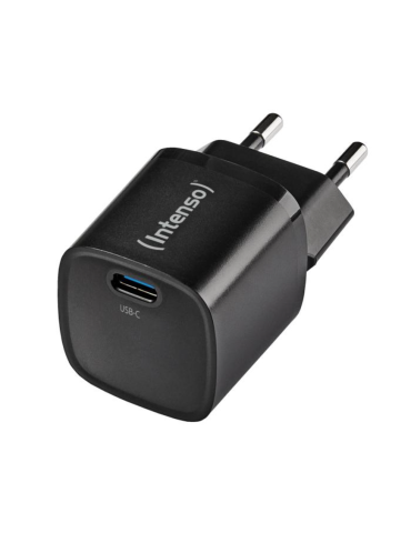 Intenso Power Adapter W30C² GaN, Schwarz UBS-C-Ladeadapter mit 30 Watt Ladeleistung, Leichtes und handliches Design