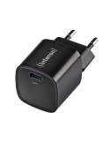 Intenso Power Adapter W30C² GaN, Schwarz UBS-C-Ladeadapter mit 30 Watt Ladeleistung, Leichtes und handliches Design