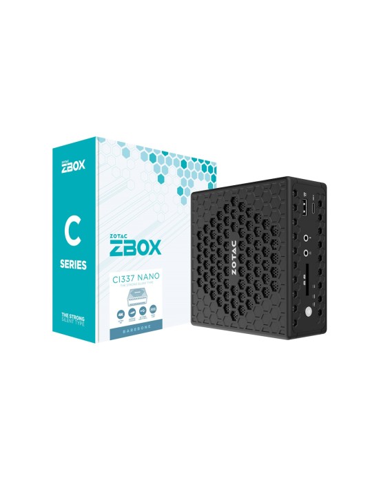Zotac ZBOX CI337 nano Intel Celeron N100, 1x DDR5 SO-DIMM, 1x M.2, 1x SATA 6Gb/?s, UHD Grafik, oOS