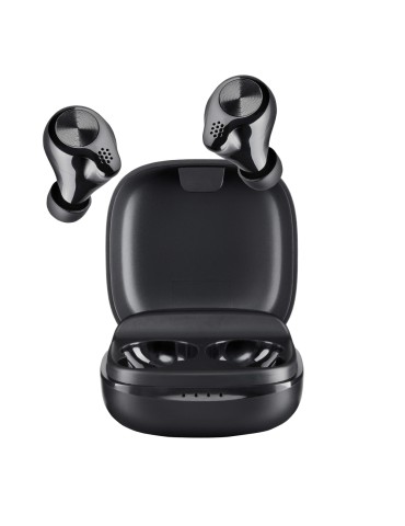 Intenso Buds Micro True Wireless Kopfhörer T200, Schwarz Musik Modus, Gaming Modus, intuitive Touchsteuerung