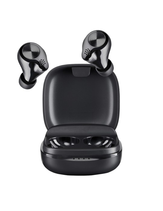 Intenso Buds Micro True Wireless Kopfhörer T200, Schwarz Musik Modus, Gaming Modus, intuitive Touchsteuerung
