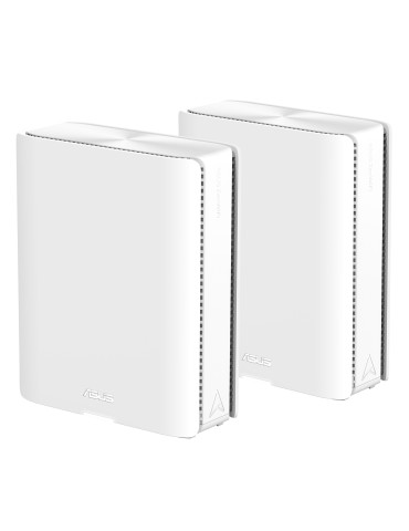 ASUS ZenWiFi BQ16 WiFi 7 Mesh System 2er-Pack WLAN BE25000 Quadband, 2x 10GbE + 3x 1GbE (pro Einheit), Abdeckung bis zu 740 m²