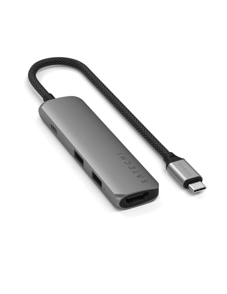 Satechi USB-C 4-in-1 Slim Multiport Adapter 4K Space Grey