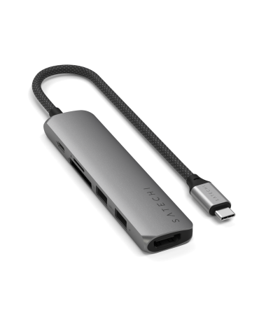 Satechi USB-C 6-in-1 Slim Multiport Adapter Space Grey
