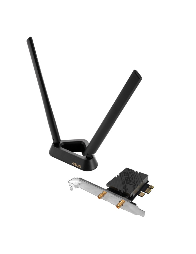 ASUS PCE-BE92BT WiFi 7 Bluetooth 5.4 Adapter BE9300 Triband, PCI Express, 2x Externe Antenne