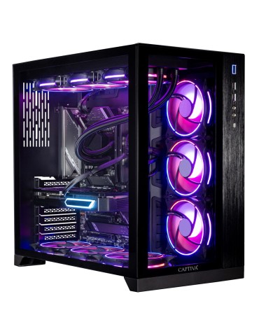 Captiva Highend Gaming PC R89-079 AMD Ryzen 7 9800X3D, 32GB DDR5 RAM, 1TB M.2 SSD, NVIDIA GeForce RTX 5080 (16GB GDDR7), X670E, 