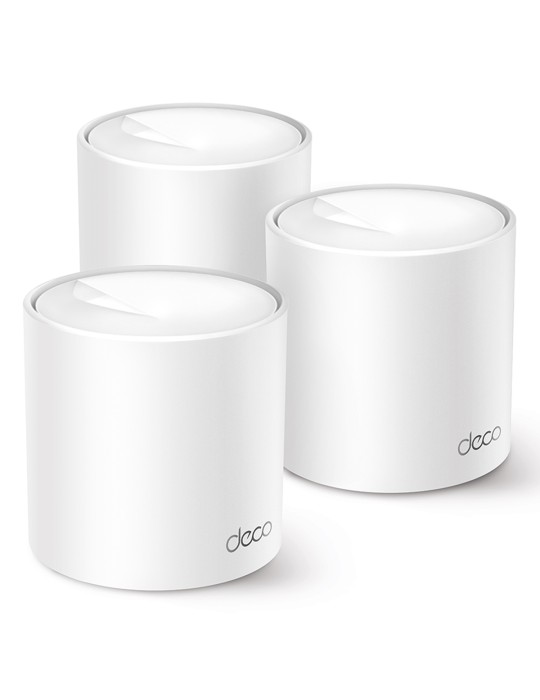 TP-Link Deco X10 WiFi 6 Mesh System, 3er Set AX1500 Dual-Band, 2x Gigabit Ethernet Ports (pro Einheit)