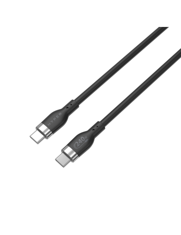 Hyper® 2M Silicone 240W USB-C Charging Cable - Black 2M Silicone 240W USB-C Charging Cable - Black