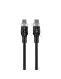 Hyper 1.5m Silicone USB-C auf USB-C 60W Charging Cable - Black 1.5m Silicone USB-C to USB-C 60W Charging Cable - Black