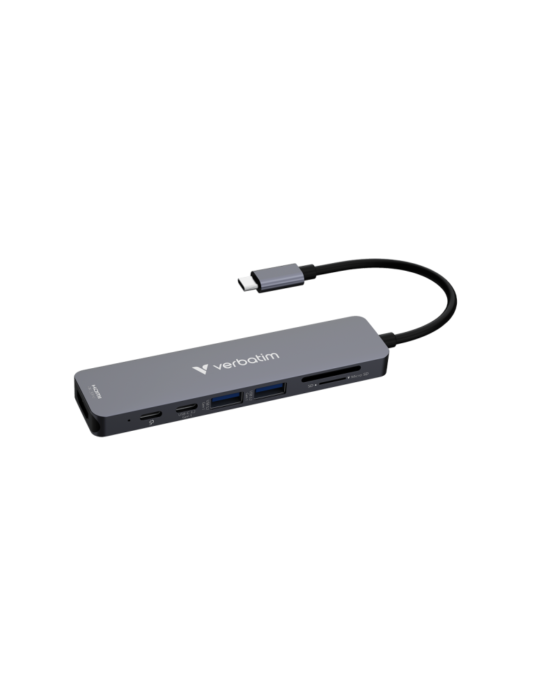 VERBATIM USB-C Essentials Multiport Hub 7 Anschlüsse