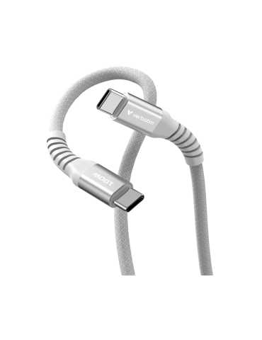 VERBATIM Sync & Charge USB-C zu USB-C 100W Magnetkabel 120 cm - grau