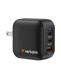 VERBATIM Mini GaN Netzladegerät 70W 3 Anschlüsse US/EU/UK ADP