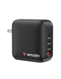 VERBATIM Mini GaN Netzladegerät 165W 4 Port US/EU/UK ADP