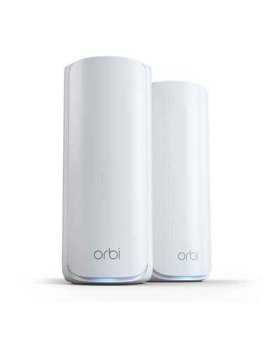 NETGEAR Orbi 770 Serie WiFi 7 Mesh-System 2er-Pack WLAN BE10800 Triband, 5x 2.5G LAN, 1x 2.5G WAN, Abdeckung bis zu 360 m²