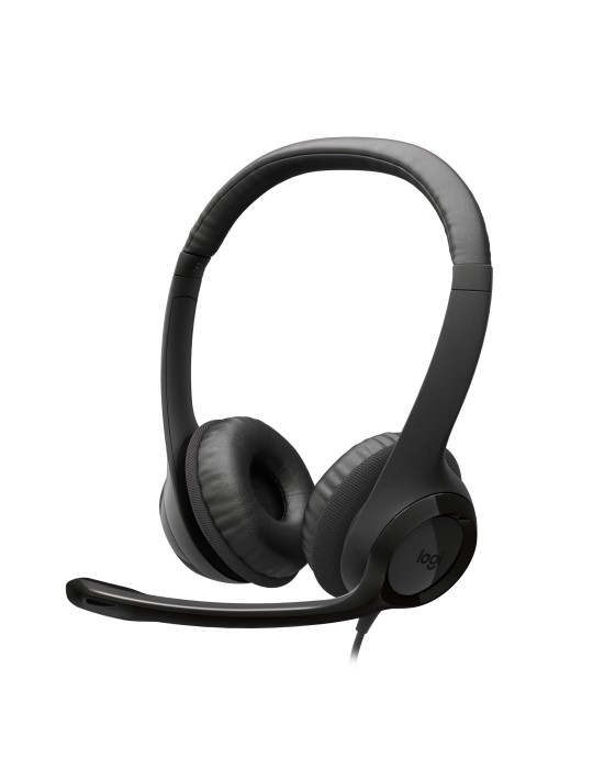 Logitech H390 Stereo-Headset, Kabelgebunden, USB-C Anschluss Klare Audioqualität für Musik, Telefonie und Besprechungen, Rotiere