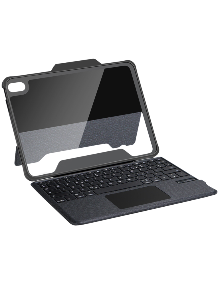 Deqster Rugged Touch Bluetooth Keyboard für iPad 10.9" (10.Gen.) DE-Layout (QWERTZ), All-in-One Stifthalter