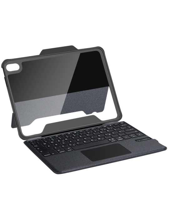 Deqster Rugged Touch Bluetooth Keyboard für iPad 10.9" (10.Gen.) DE-Layout (QWERTZ), All-in-One Stifthalter