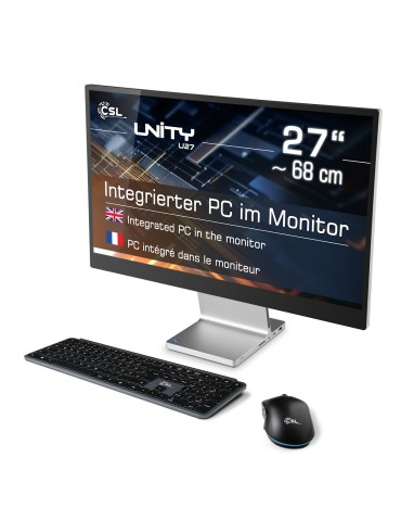 CSL Unity U27 All-in-One PC 27" (68,6cm) FHD Display, Intel Core i5-1235U, 32GB RAM, 1000GB M.2 SSD, Intel Grafik, Wi-Fi 6, Blue