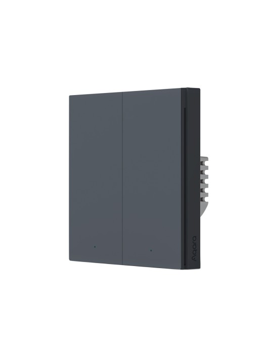 Aqara Smart Wall Switch H1(With Neutral, Double Rocker) grau - (HomeKit)