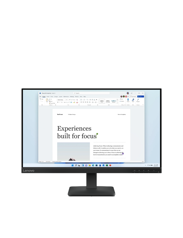 Lenovo L24-4e - Office Monitor - IPS Panel, 100Hz
